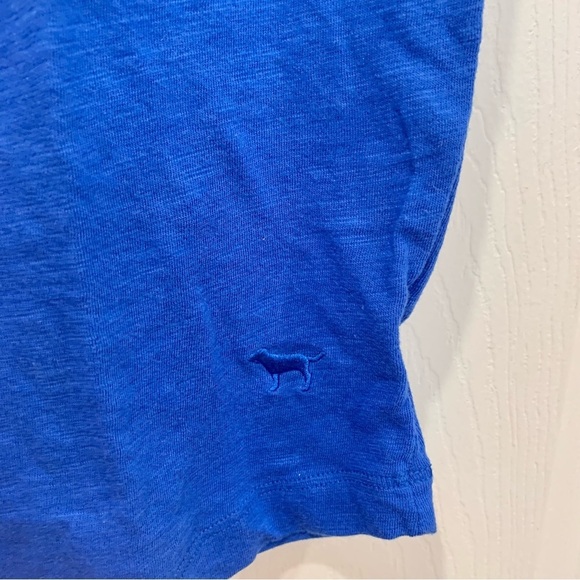Cobalt Blue Open-Back Short-Sleeve Tee Top - Picture 5 of 5